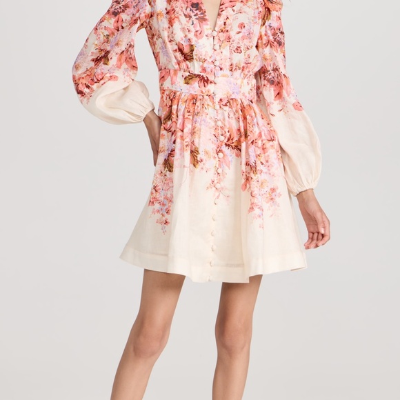 Zimmermann Devi Plunge Mini Dress AU 3. US Size 10 BNWT - Picture 12 of 15